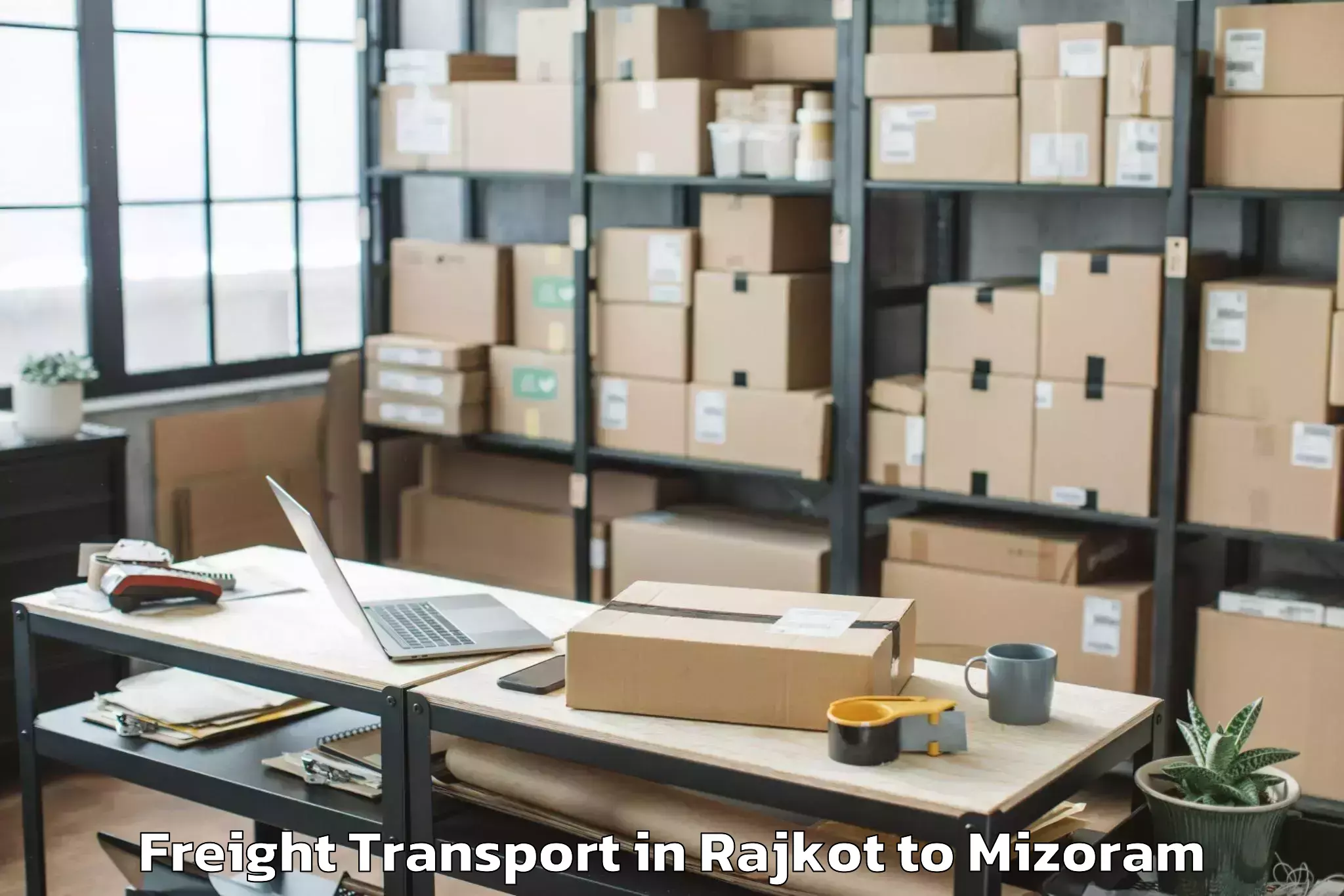 Professional Rajkot to Aizawl Freight Transport